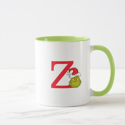Wie Grinch Stole Weihnachten | Monogramm Z Tasse (Rechts)