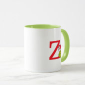 Wie Grinch Stole Weihnachten | Monogramm Z Tasse (VorderseiteRechts)