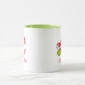 Wie Grinch Stole Weihnachten | Name & Monogramm C Tasse (Zentrum)