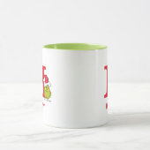 Wie Grinch Stole Weihnachten | Name & Monogramm H Tasse (Zentrum)