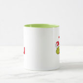 Wie Grinch Stole Weihnachten | Name & Monogramm L Tasse (Zentrum)