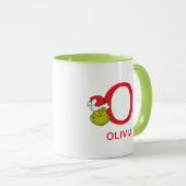 Wie Grinch Stole Weihnachten | Name & Monogramm O Tasse (VorderseiteRechts)