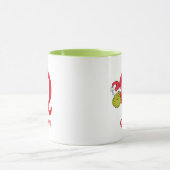 Wie Grinch Stole Weihnachten | Name & Monogramm Q Tasse (Zentrum)
