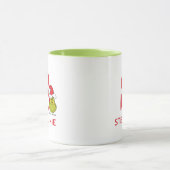Wie Grinch Stole Weihnachten | Name & Monogramm S Tasse (Zentrum)