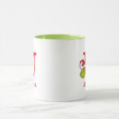 Wie Grinch Stole Weihnachten | Name & Monogramm U Tasse (Zentrum)