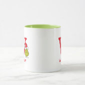 Wie Grinch Stole Weihnachten | Name & Monogramm W Tasse (Zentrum)