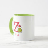 Wie Grinch Stole Weihnachten | Name & Monogramm Z Tasse (Vorderseite Links)