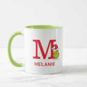 Wie Grinch Stole Weihnachten | Name und Monogramm  Tasse (Links)
