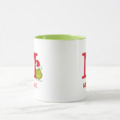Wie Grinch Stole Weihnachten | Name und Monogramm  Tasse (Zentrum)