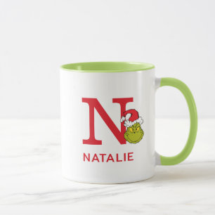 Wie Grinch Stole Weihnachten   Name und Monogramm  Tasse