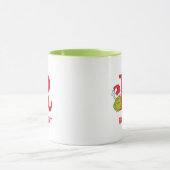 Wie Grinch Stole Weihnachten | Name und Monogramm  Tasse (Zentrum)