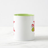 Wie Grinch Stole Weihnachten | Name und Monogramm  Tasse (Zentrum)
