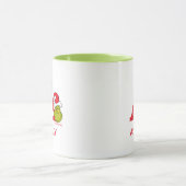 Wie Grinch Stole Weihnachten | Name und Monogramm  Tasse (Zentrum)