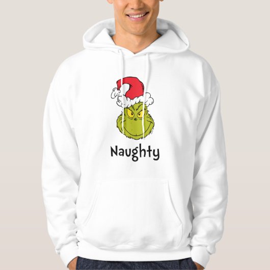 Wie Grinch Stole Weihnachten | Naughty Grinch Hoodie (Vorderseite)