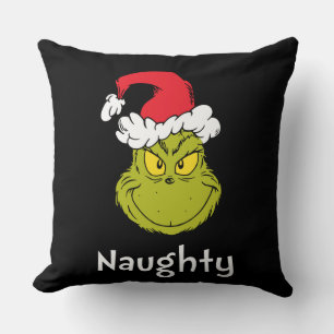 Wie Grinch Stole Weihnachten   Naughty Grinch Kissen