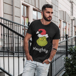 Wie Grinch Stole Weihnachten | Naughty Grinch Tri-Blend Shirt