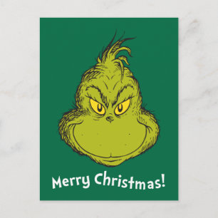 Wie Grinch Stole Weihnachts Classic Grinch Feiertagspostkarte