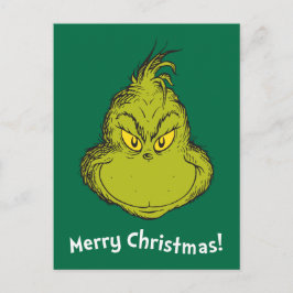 Wie Grinch Stole Weihnachts Classic Grinch Feiertagspostkarte