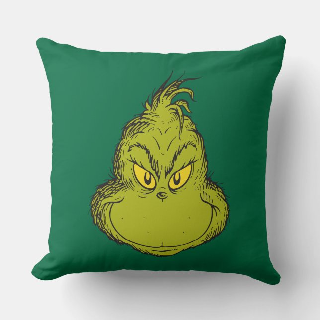 Wie Grinch Stole Weihnachts Classic Grinch Kissen (Vorderseite)