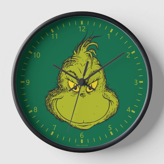 Wie Grinch Stole Weihnachts Classic Grinch Uhr (Vorderseite)