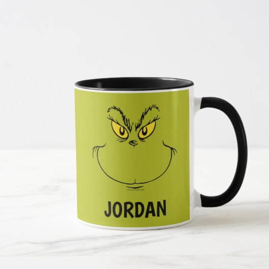 Wie Grinch Stole Weihnachtsgesicht - Custom Tasse (Rechts)