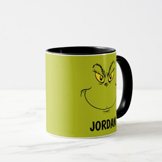 Wie Grinch Stole Weihnachtsgesicht - Custom Tasse (VorderseiteRechts)