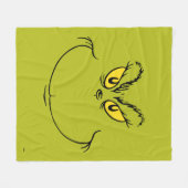 Wie grinch Stole Weihnachtsgesicht Fleecedecke (Vorderseite (Horizontal))