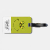 Wie grinch Stole Weihnachtsgesicht Gepäckanhänger (Rückseite horizontal)