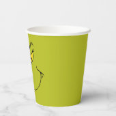 Wie grinch Stole Weihnachtsgesicht Pappbecher (Rückseite)