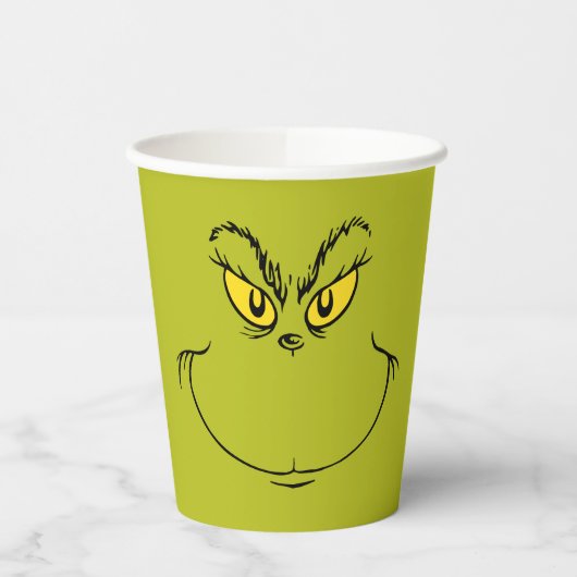 Wie grinch Stole Weihnachtsgesicht Pappbecher (Links)