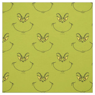 Wie grinch Stole Weihnachtsgesicht Stoff