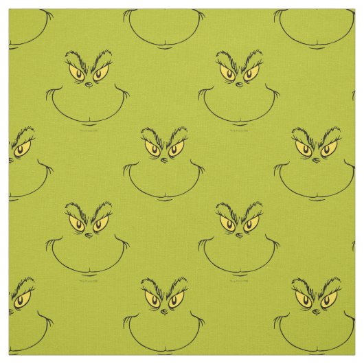 Wie grinch Stole Weihnachtsgesicht Stoff (Muster)