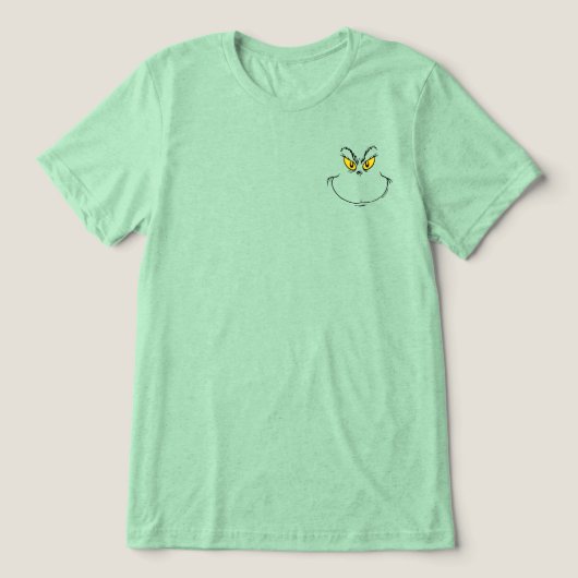 Wie Grinch Stole Weihnachtsgesicht T - Shirt (Design Vorderseite)