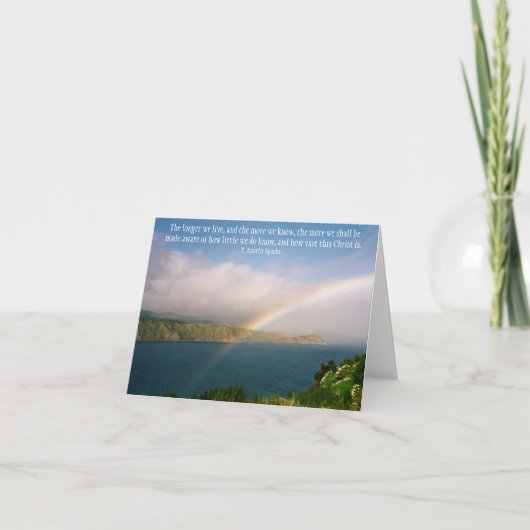 Wie groß Christus ist... Mitteilungskarte (Vorderseite)