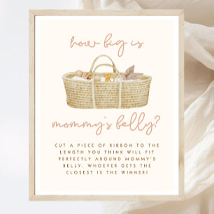 Wie groß ist das Baby Boho Baby Duschzeichen von M Poster