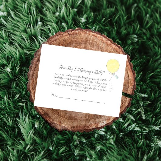 Wie groß ist das Baby Sprinkle Game der Mama zu se Begleitkarte