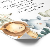 Wie groß ist das Babyduschenspiel der Mama? Poster (Ecke)