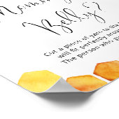 Wie groß ist das Bauchschild von Mommy? Poster (Ecke)