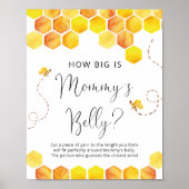 Wie groß ist das Bauchschild von Mommy? Poster (Vorne)