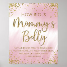 Wie groß ist das Mommys Belly Baby Showspiel