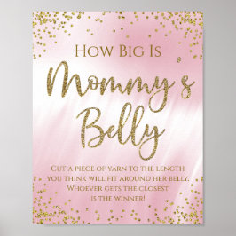 Wie groß ist das Mommys Belly Baby Showspiel Poster