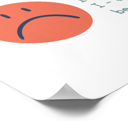 Wie groß ist das Problem, ein helles Klassenzimmer Poster (Ecke)