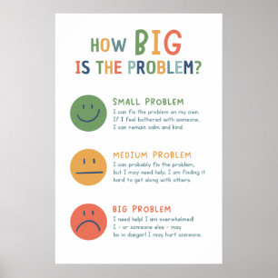 Wie groß ist das Problem-Klassenposter? Poster