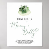 Wie groß ist das rustikale Poster der Mama (Vorne)