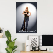 Wie groß ist deine Waffe? Poster (Heimbüro)
