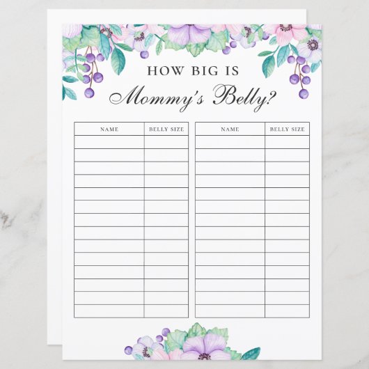 Wie groß ist der Mami? Blumenspielzeug (Vorne/Hinten)