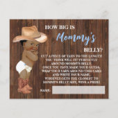 Wie groß ist die Cowboy-Duschkarte für Mommy Bly O Flyer (Vorne)