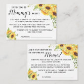 Wie groß ist die zweisprachige Duschkarte für Mami Platzkarte (Vorne/Hinten)