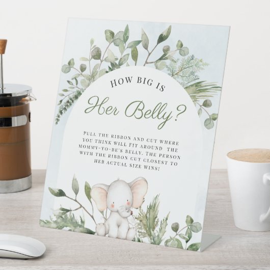 Wie groß ist ihr Baby Boy Elephant Baby Duschgel? Sockelschild (In Situ)