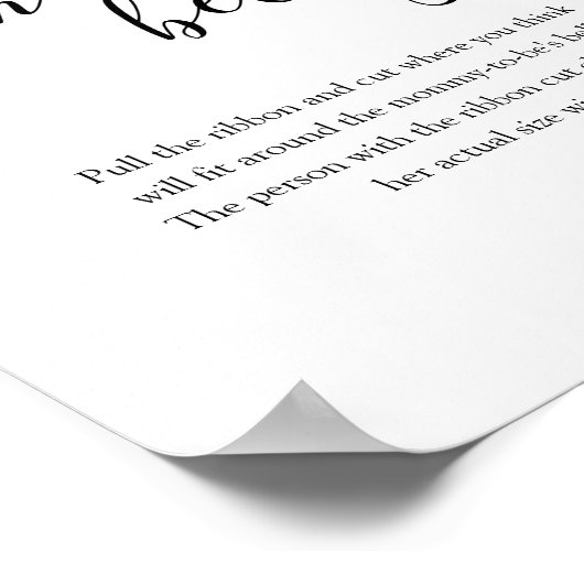 Wie groß ist ihr Baby-Duschkopf? Poster (Ecke)